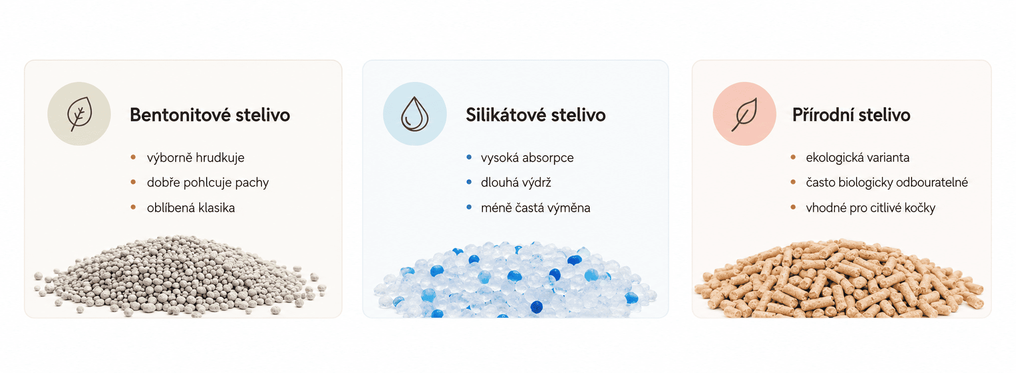typy steliv pro kočky